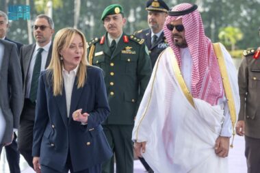 Giorgia Meloni tijekom posjeta Saudijskoj Arabiji / Foto Saudi Press Agency/Handout via REUTERS