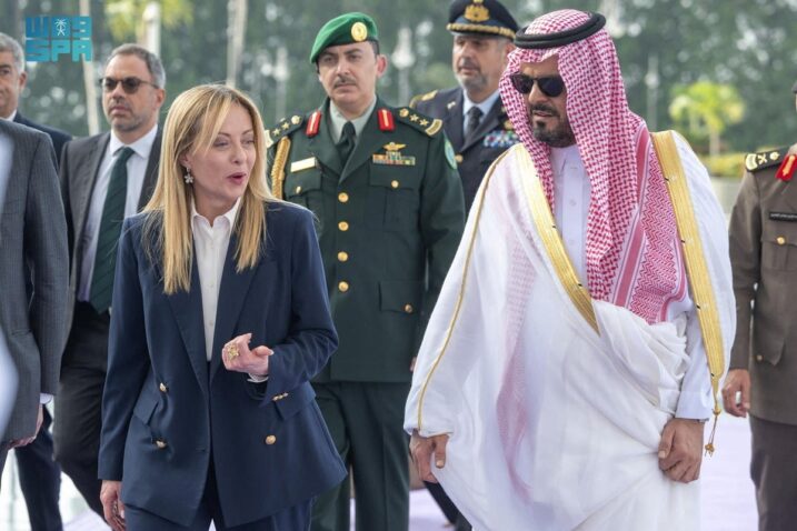 Giorgia Meloni tijekom posjeta Saudijskoj Arabiji / Foto Saudi Press Agency/Handout via REUTERS