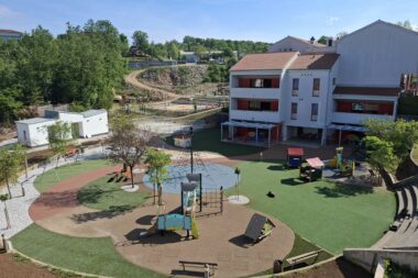 Novouređeno dvorište Dječjeg vrtića Viškovo / Foto Općina Viškovo