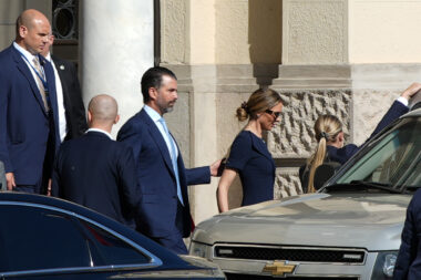 Donald Trump Jr. sa zaručnicom odlazi iz Banja Luke / Photo: Dejan Rakita/PIXSELL
