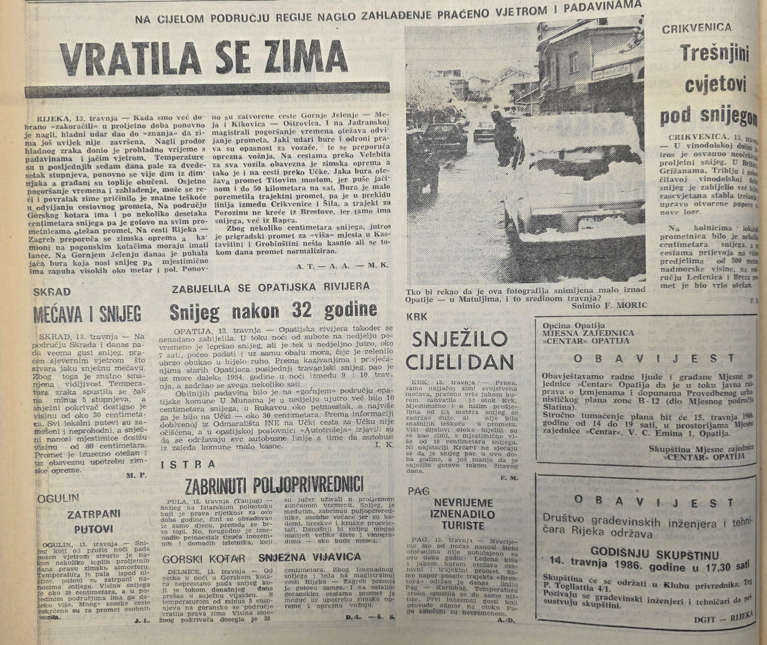 Novi list, travanj 1986.