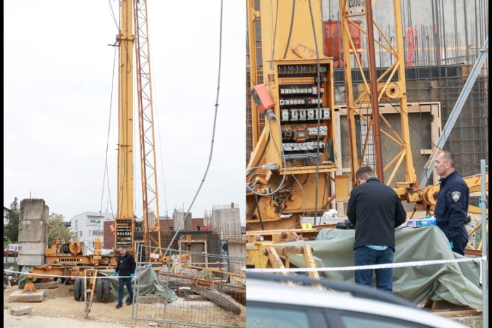 Tragedija na gradilštu, policijski očevid u tijeku / Foto: Matija Habljak / PIXSELL