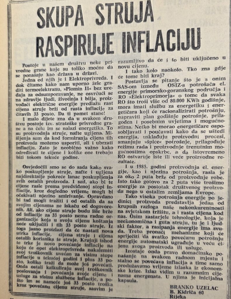 Novi list, travanj 1986.