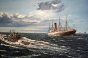 Vizualnu dimenziju izložbi dat će i ulja na platnu riječkog slikara Nevenka Žunića koji prikazuje karakteristične prizore »Titanica« i »Carpathije«