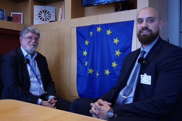 Tonino Picula i Karlo Škorić u Europskom parlamentu / Foto DND Opatija