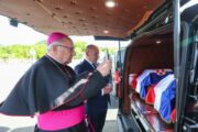 Vojni ordinarij Jure Bogdan i ministar Tomo Medved kod Macelja / Photo: Goran Stanzl/PIXSELL