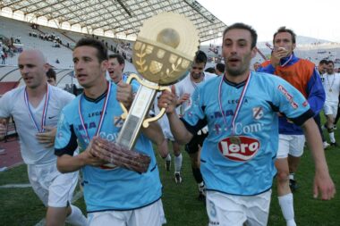 SLAVLJE NA POLJUDU - Dragan Tadić i Kristijan Čaval s prvim riječkim Rabuzinovim suncem/Foto PIXSELL