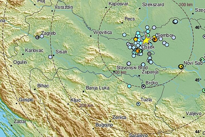 Prilično jak potres magnitude 4.1 u Kopačkom ritu: ‘Probudila me tutnjava, tresao se krevet’