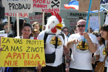 Travanjski prosvjed u Sisku / Photo: Nikola Cutuk/PIXSELL