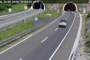 Situacija ispred tunela Čardak / Screenshot HAK