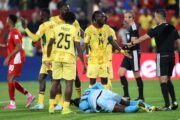Benjamin Asare ostao je na travi nakon prekršaja u dvoboju protiv Paname/Foto AFP