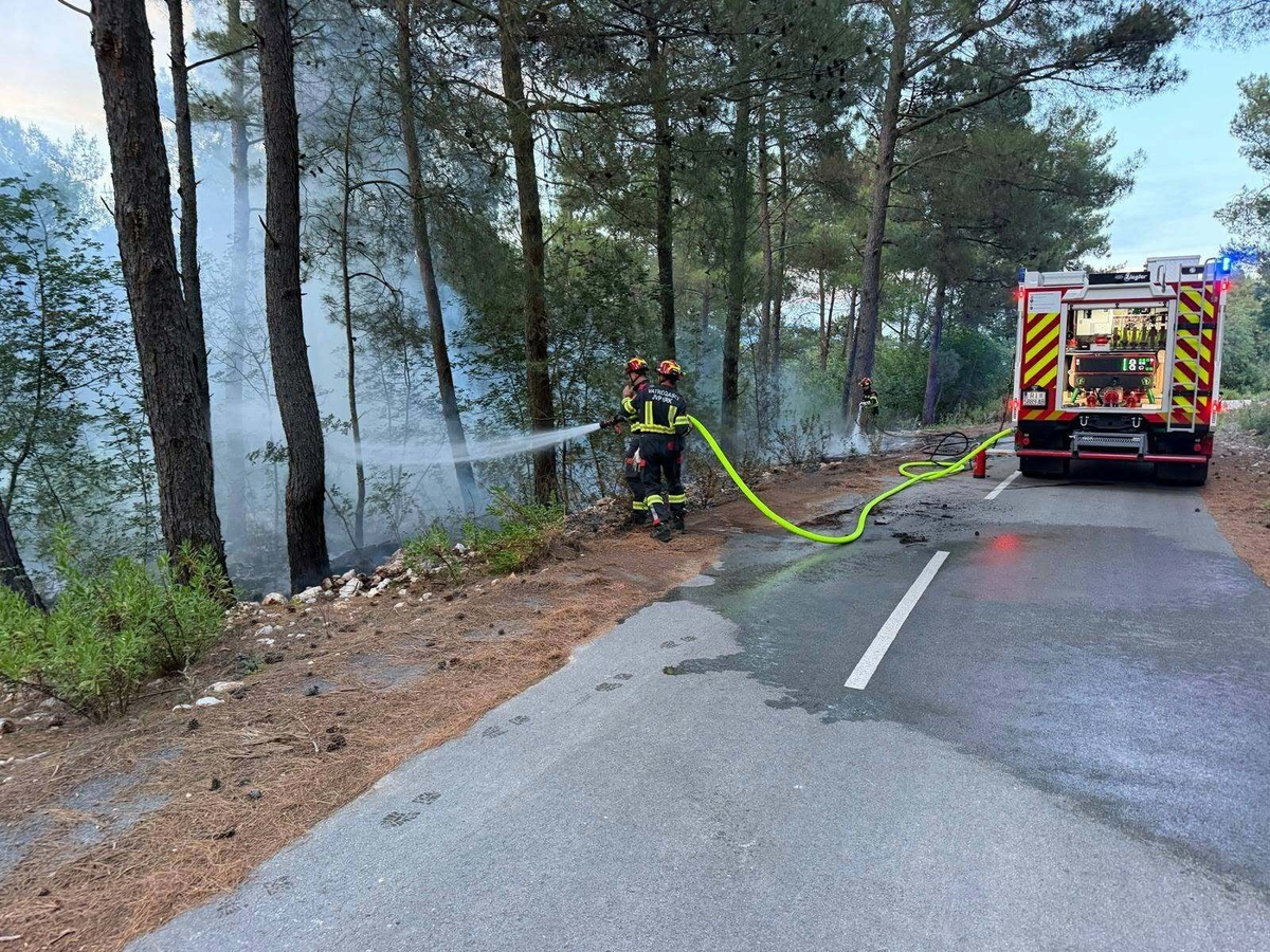 Zgarište kod Klimna se natopljavalo još dva dana / Foto JVP grada Krka