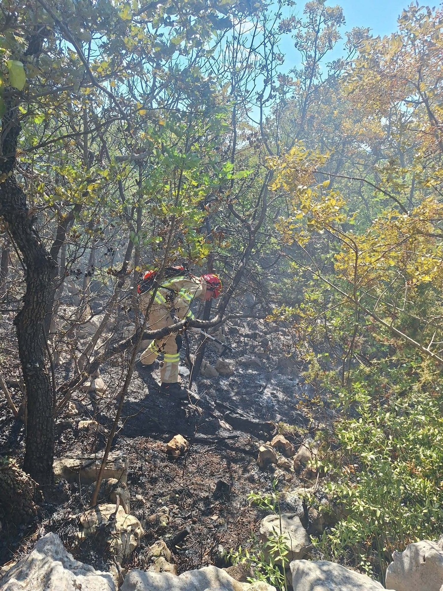 Nepristupačan teren kod Punta / Foto JVP grada Krka