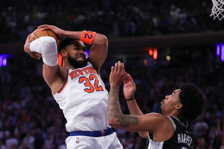 Karl-Anthony Towns i Dylan Harper/Foto AFP