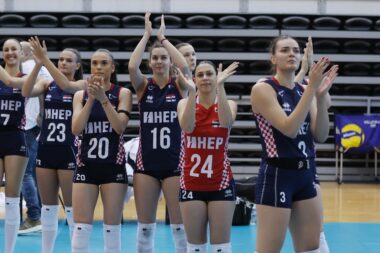 Kapetanica HAOK Rijeke Mia Volarić (24) ušla je u igru krajem prvog seta/Foto PIXSELL