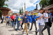Sarajevo je u bojama reprezentacije/Foto PIXSELL