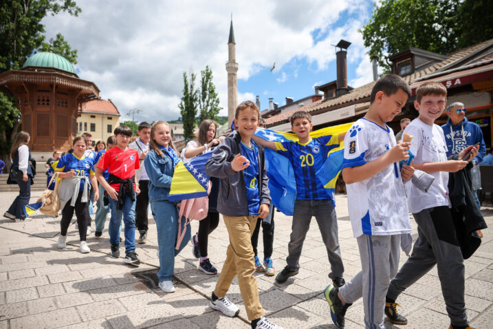 Sarajevo je u bojama reprezentacije/Foto PIXSELL