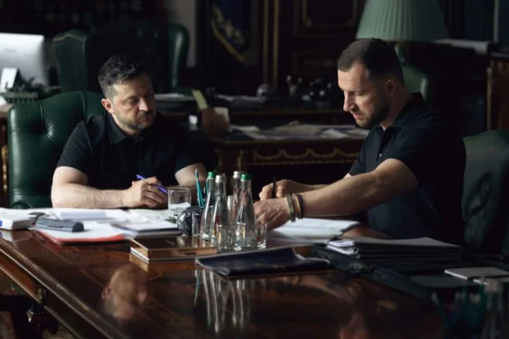 Volodimir Zelenskij i šef SBU-a Jevgenij Khmara / Foto Ured predsjednika Ukrajine