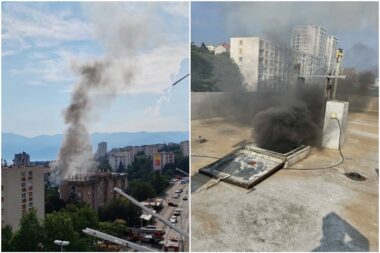 Požar u Rijeci / Foto: Vatrogasci Rijeka Instagram