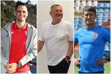 Franko Andrijašević, Matjaž Kek i Daniel Šarić/Foto D. MICULINIĆ/M. GRACIN/PIXSELL