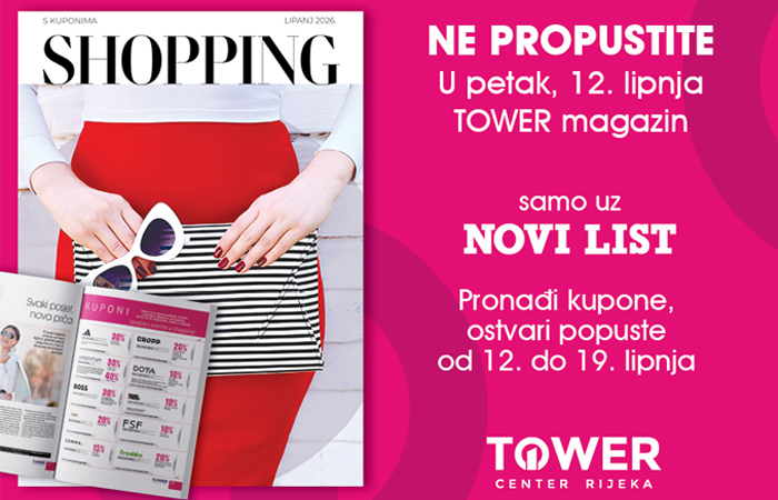 Tower Center Rijeka i Novi list donose ekskluzivne kupone i 
