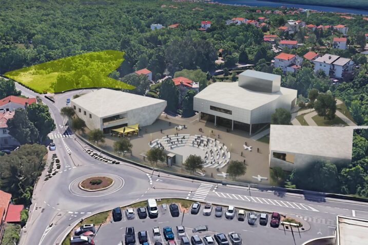 Projekt društvenog centra projektiran je kao cjelovita funkcionalna cjelina