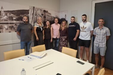 Ivan Martinović, Ivona Matošić Gašparović, Antonela Orlandini, Boris Lovrić, Milvana Arko-Pijevac, Loren Šegulja, Ante Kalanj i Marko Velepič / Foto Grad Crikvenica