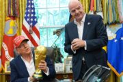 Donald Trumpt i Gianni Infantino/Foto AP