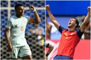Kylian Mbappe i Mikel Merino/Foto AFP