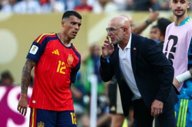 Pedro Porro i Luis de la Fuente/Foto AFP