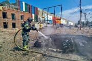 (Photo by Handout / UKRAINIAN EMERGENCY SERVICE / AFP)