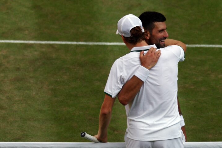 Novak Đoković i Jannik Sinner/Foto AFP