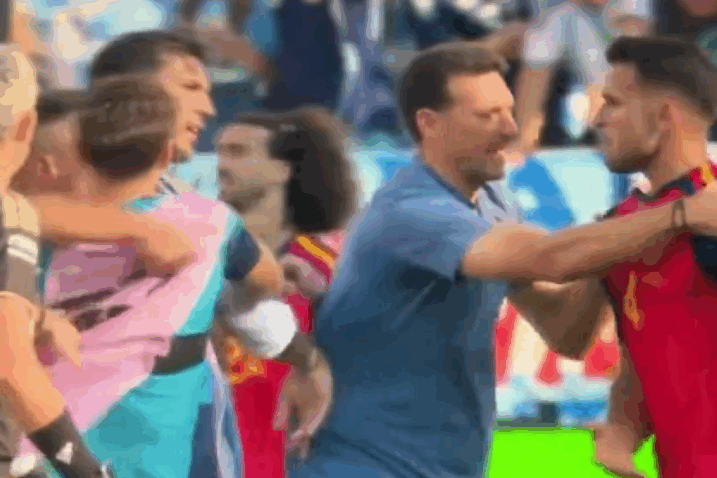 VIDEO Sramotno ponašanje Argentinaca, nasrnuli su na igrače Španjolske nakon utakmice