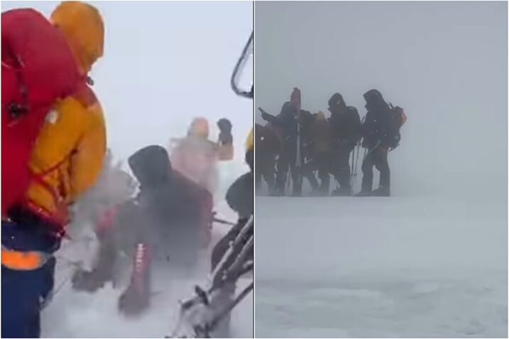 VIDEO Potresna snimka s Elbrusa. Spasitelji se kroz mećavu probijaju do tijela stradalih planinara iz Zenice