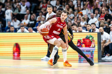 DOBRA PRIPREMA ZA KVALIFIKACIJE ZA SP - Isaac Bonga i Mario Hezonja/Foto A. TRIENITZ/IMAGOSPORT