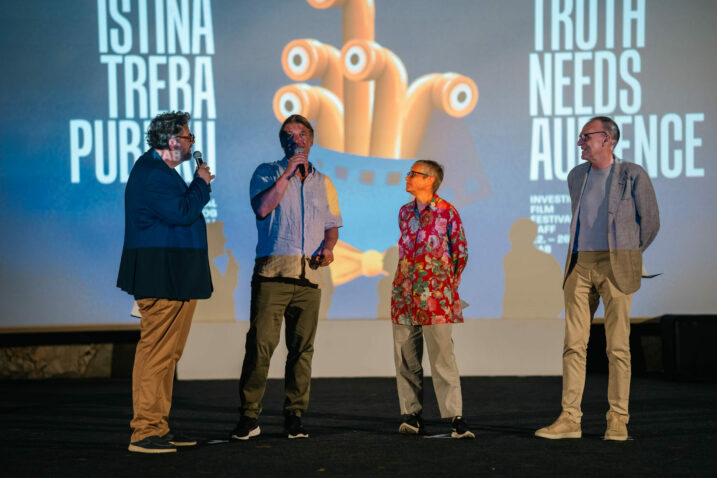 Robert Tomić Zuber, Luka Peroš, Anne Georget i Vinko Brešan / Foto Rab Film Festival