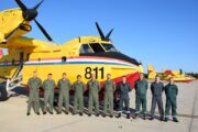 Hrvatski Canadair CL-415 upućen u Francusku radi pružanja pomoći u gašenju požara / Foto HRZ/ D. Vujević