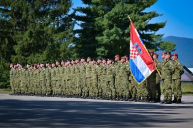 Ispraćen 9. HRVCON u NATO-ovu aktivnost u Mađarsku / Foto MORH/ F. Klen