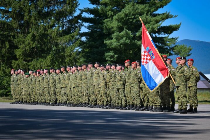 Ispraćen 9. HRVCON u NATO-ovu aktivnost u Mađarsku / Foto MORH/ F. Klen