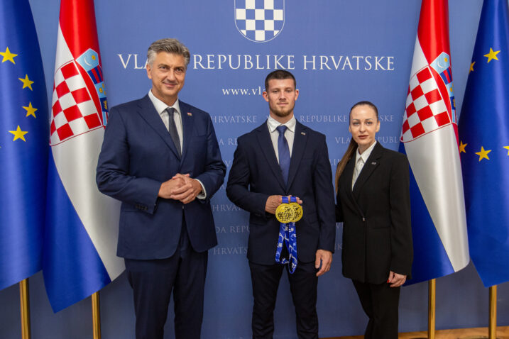 Andrej Plenković, Ilija Kovtun i Irina Gorbačeva/Foto Hina