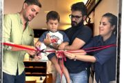 Gradonačelnik Marin Gregorović, Piero i Matej Salković i ravnateljica Mirjana Koljevina / Foto W. SALKOVIĆ
