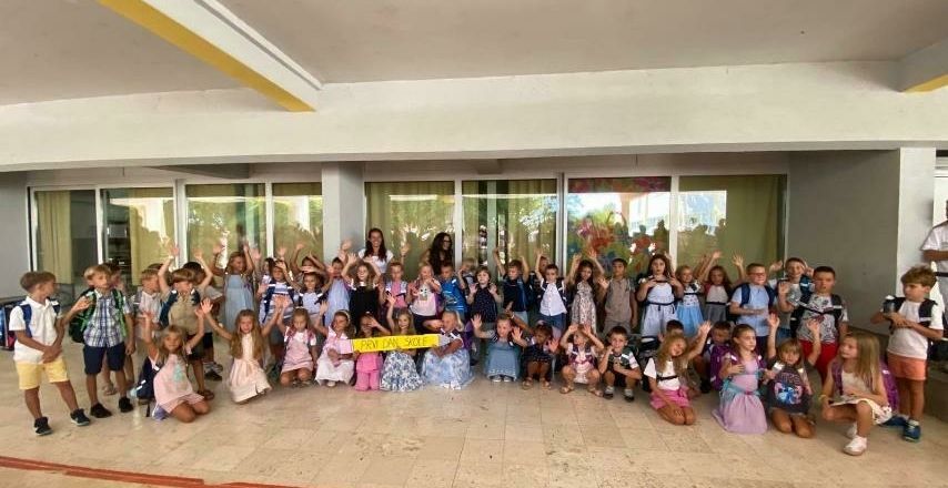 Prvi dan škole za 49 lovranskih đaka prvaka / Foto OŠ Viktora Cara Emina