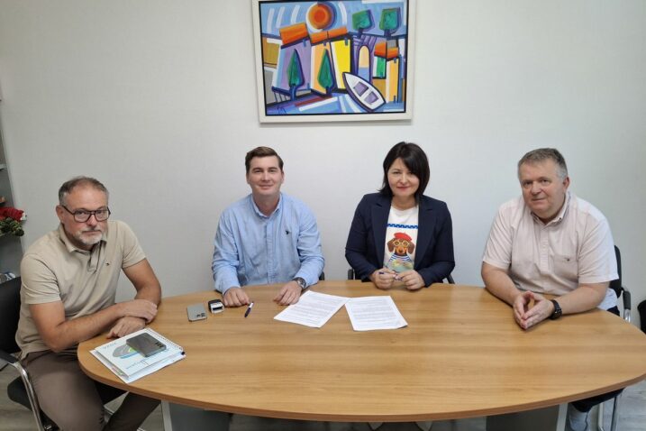 Tibor Tramišak, Stjepan Milardović, Sanja Udović i Denis Mladenić / Foto Općina Viškovo
