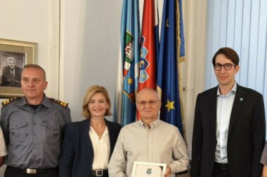 Dario Gauš, Ermina Duraj, Nikola Tramontana i Robert Matić / Foto PGZ