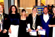 Predsjednik Kluba Ljubomir Vladislović, Dunja Vladislović, nove članice Sanja Grčević Gruban i Iva Sorta-BilajacTurina, Nikola Turina i guvernerica Mirjana Čusek-Slunjski
