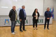Goran Štimac, Ratko Rudić, Sanja Beljan Brkić i Nevio MIhelčić na otvaranju izložbe Ratka Rudića / Foto Marinko Krmpotić