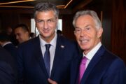 Andrej Plenković i Tony Blair na radnom sastanku Foruma Europa – Zaljev