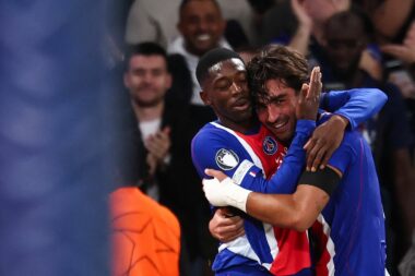 Ousmane Dembele i Ferran Torres/Foto AFP