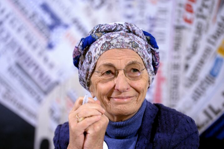 Emma Bonino / Photo by FILIPPO MONTEFORTE / AFP