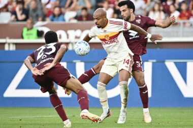 Donyell Malen (Roma) i Saul Basilio Coco-Bassey Oubina (Torino)/Foto AFP